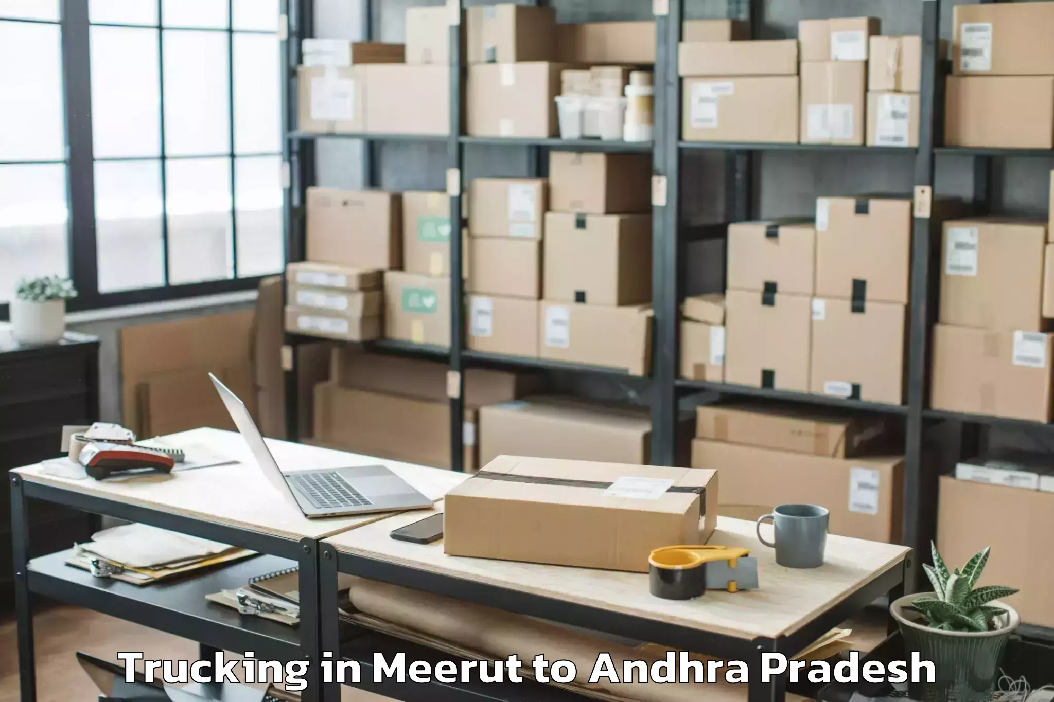 Book Your Meerut to Peddamudium Trucking Today